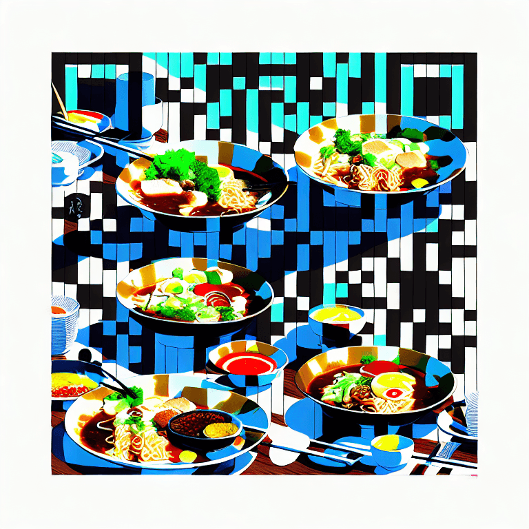 Ramen - QR Code Art Qriginals.com