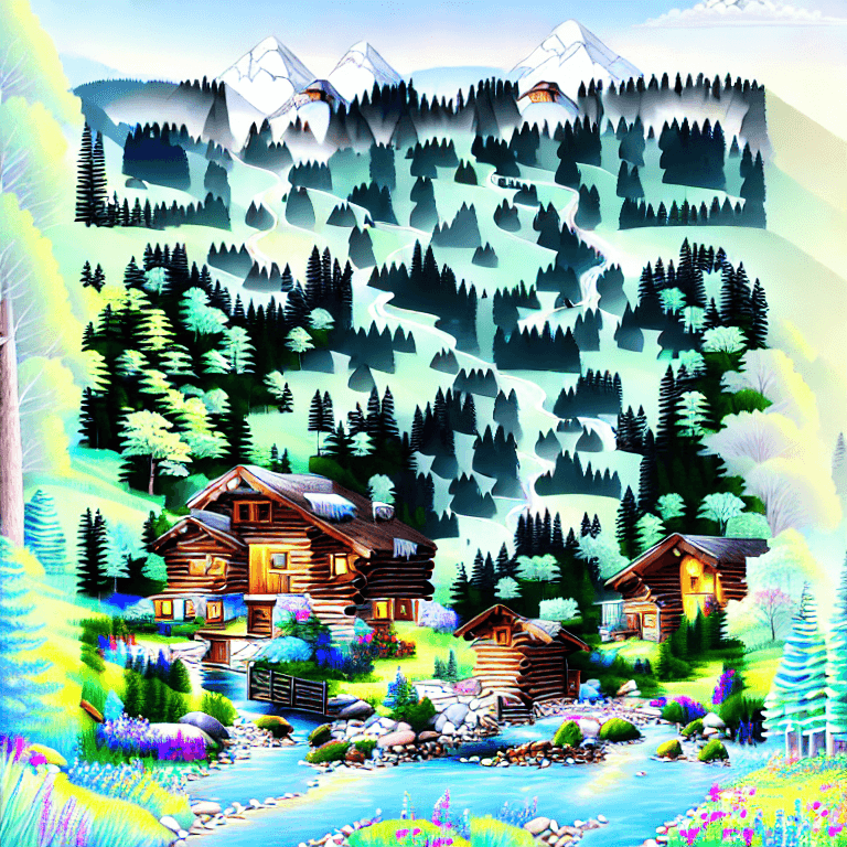 Cozy Cabin - QR Code Art Qriginals.com