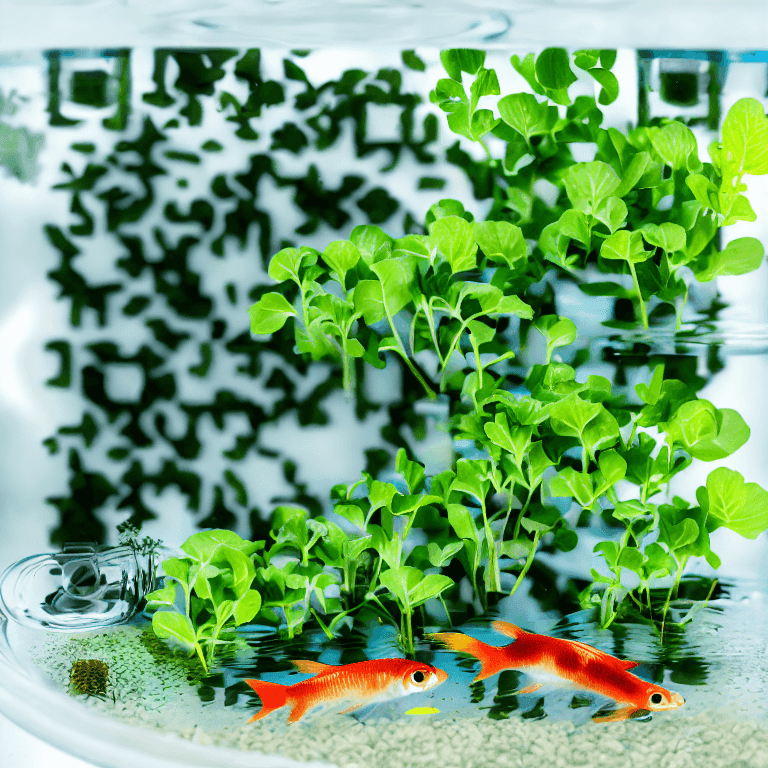 aquaponics 1 - QR Code Art Qriginals.com